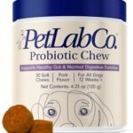 PetLab Co. Probiotics for Dogs, Support Gut Health, Diarrhea, Digestive Health & Seasonal Allergies – Pork Flavor – 30 Soft Chews – Packaging May Vary  Pet Supplies