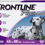 FRONTLINE Plus Flea and Tick Treatment for Large Dogs Up to 45 to 88 lbs., 3 Treatments  Pet Flea And Tick Repellents : Pet Supplies