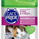 Cat’s Pride Premium Lightweight Clumping Litter Pure & Fresh – Up to 10 Days of Powerful Odor Control – Multi-Cat, Scented, 10 Pounds : Pet Supplies