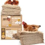 Eaton Pet and Pasture, Premium Laying Hen Nesting Pads, USA Grown & Sustainably Harvested, 13 x 13 (10 Pack)  Pet Supplies