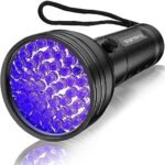 Vansky UV Flashlight Black Light, 51 LED Blacklight Pet Urine Detector for Dog/Cat Urine, Dry Stains, Bed Bug, Resin Curing, Scorpions Finder  Pet Supplies