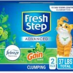 Fresh Step Clumping Cat Litter, With Gain, Advanced, Extra Large, 37 Pounds total (2 Pack of 18.5lb Boxes)  Pet Supplies