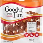 Good’N’Fun Triple Flavored Rawhide Kabobs for Dogs, 1.5 Pound (Pack of 1)