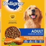 Pedigree Complete Nutrition Adult Dry Dog Food Roasted Chicken, Rice & Vegetable Flavor Dog Kibble, 18 lb. Bag  Pet Supplies